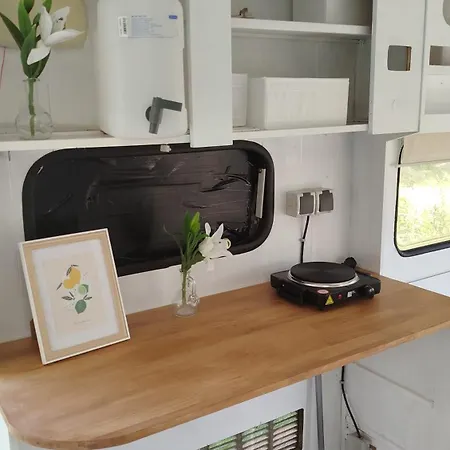 Camping Heller Wohnwagen Auf Tierschutz Landhof Inmitten Der Selmsdorf